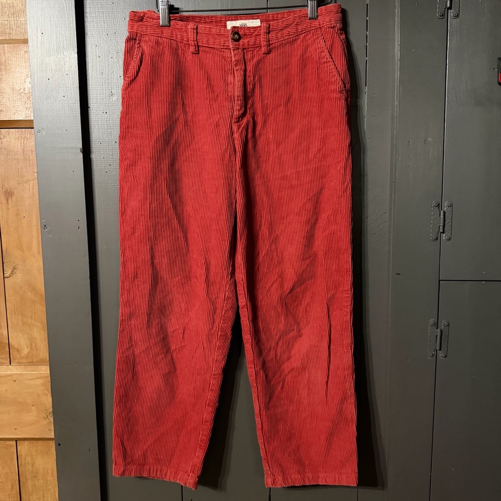 Vans Red Corduroy Pants - Picture 1 of 14